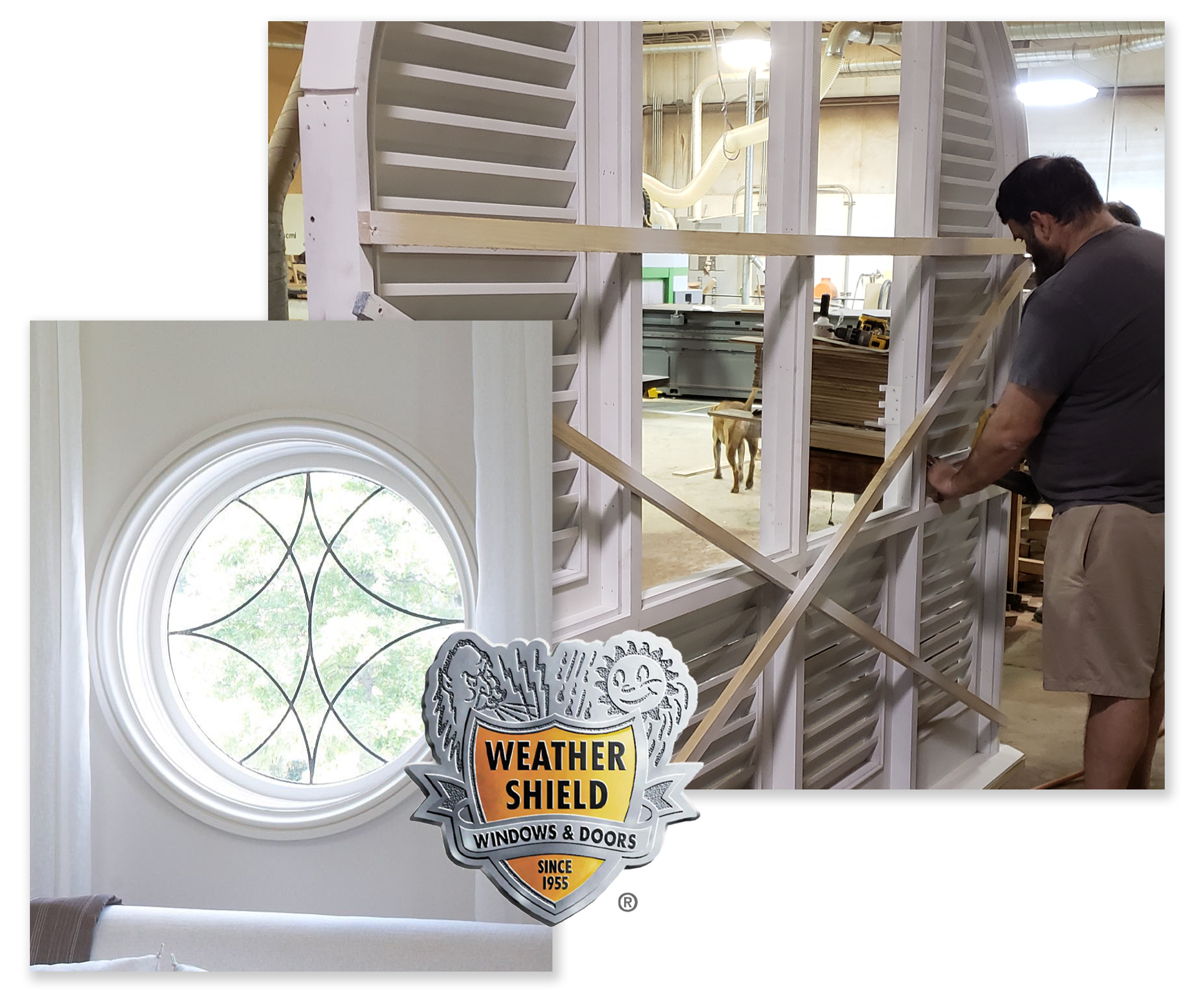 A Man Standing In Front Of A Window